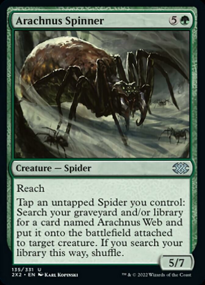 Arachnus Spinner [Double Masters 2022] Magic: The Gathering