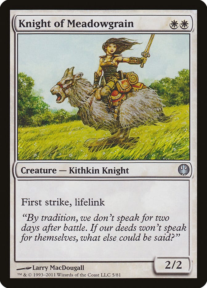 Knight of Meadowgrain [Duel Decks: Knights vs. Dragons] Magic: The Gathering
