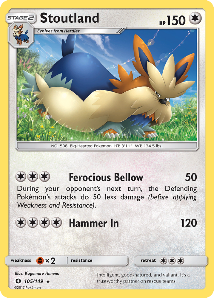 Stoutland (105/149) [Sun & Moon: Base Set] Pokémon