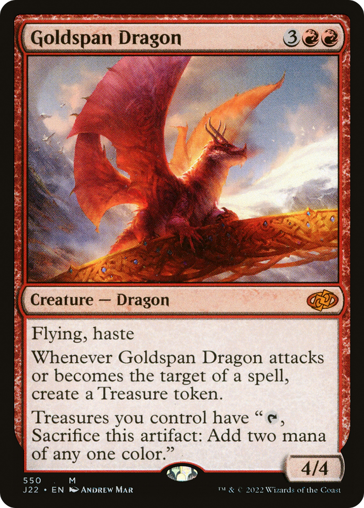 Goldspan Dragon [Jumpstart 2022] Magic: The Gathering