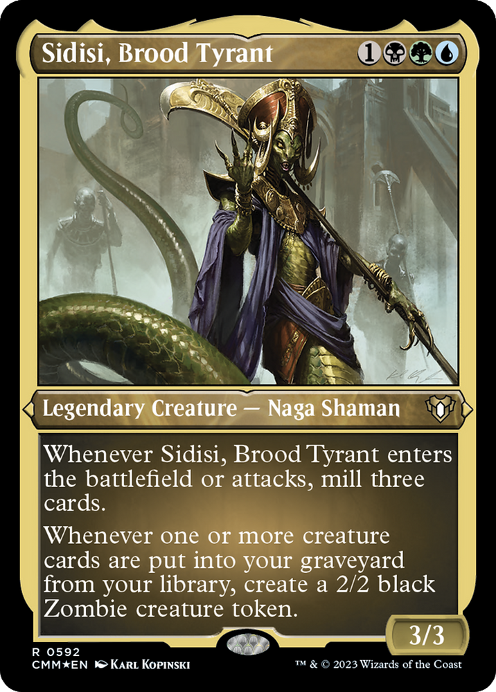 Sidisi, Brood Tyrant (Foil Etched) [Commander Masters] Magic: The Gathering