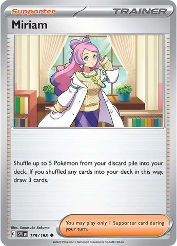 Miriam (179/198) [Scarlet & Violet: Base Set] - Pokemon Cards For Your TCG Needs!