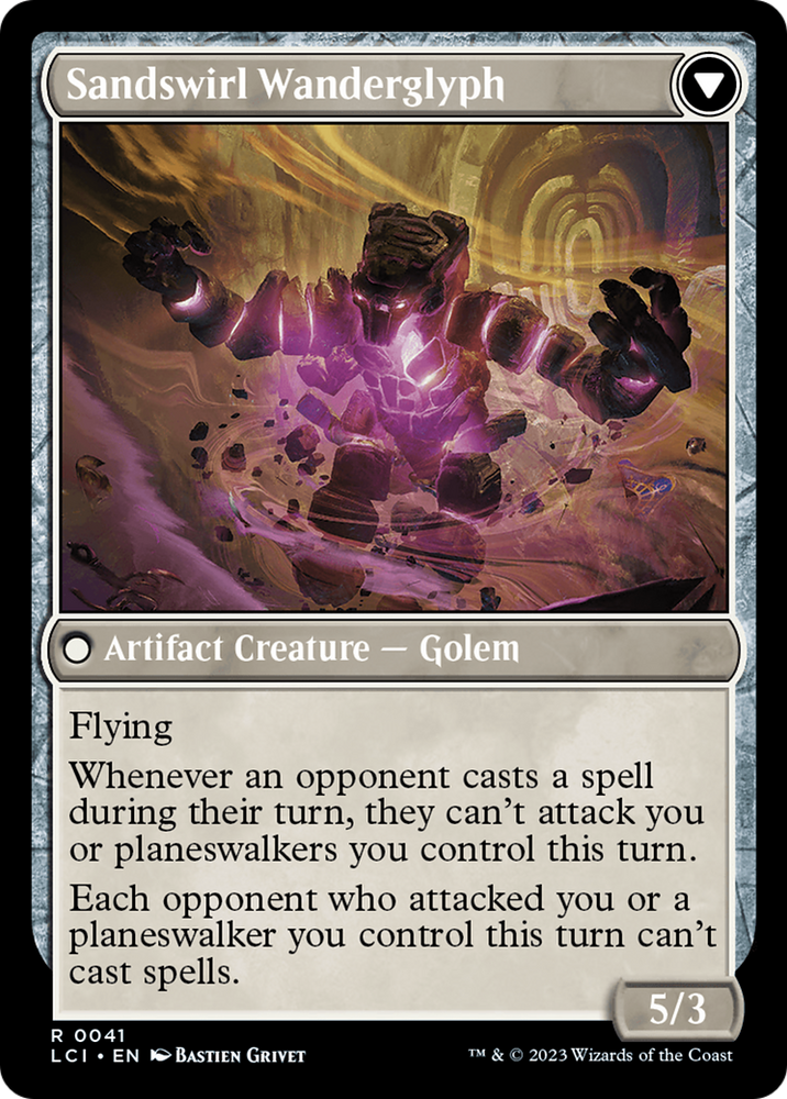 Unstable Glyphbridge // Sandswirl Wanderglyph [The Lost Caverns of Ixalan Prerelease Cards] Magic: The Gathering