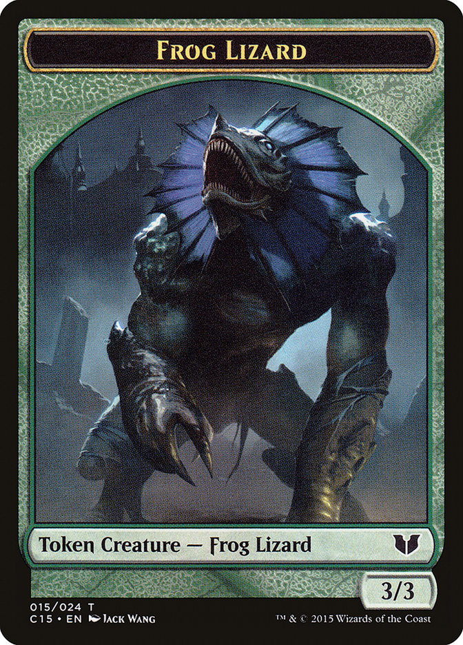 Frog Lizard // Germ Double-Sided Token [Commander 2015 Tokens] Magic: The Gathering
