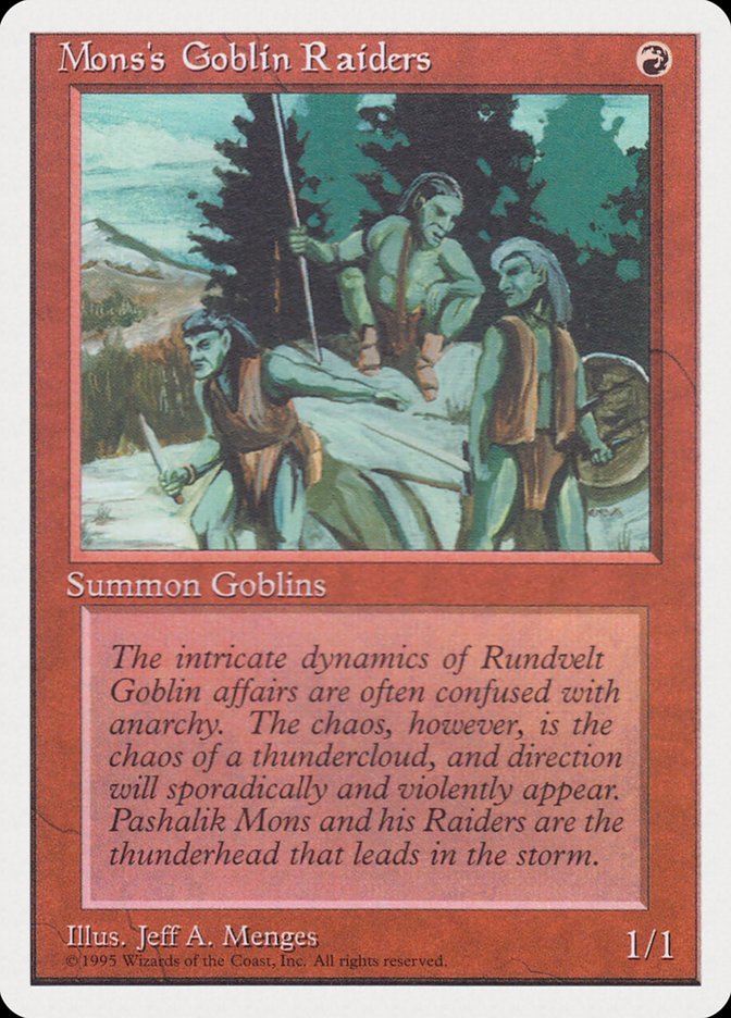 Mons's Goblin Raiders [Rivals Quick Start Set] Magic: The Gathering