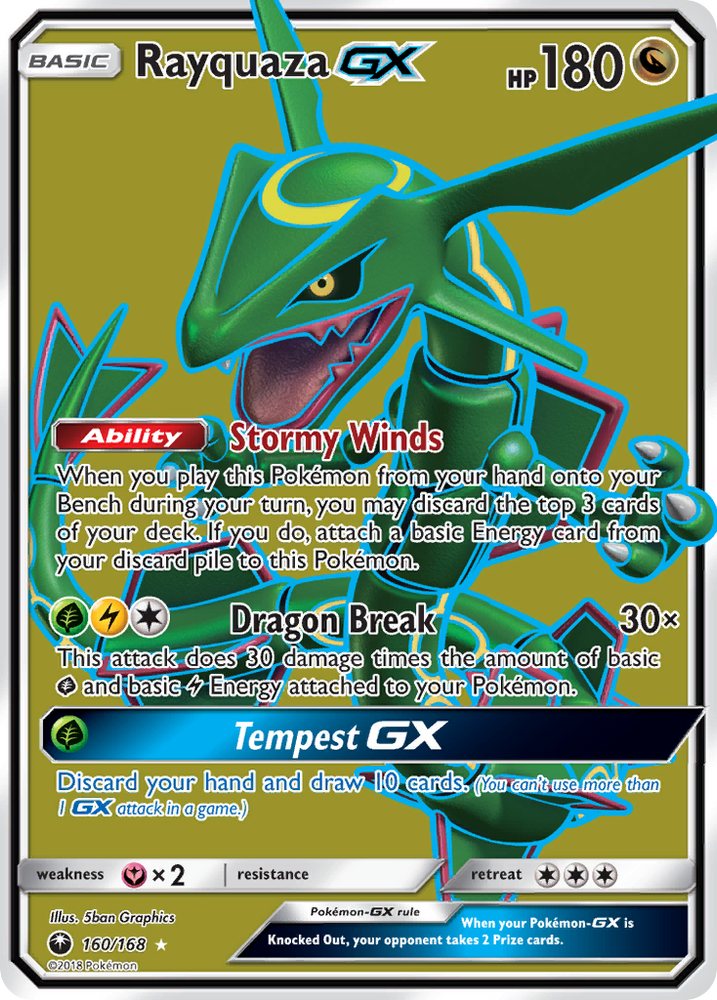 Rayquaza GX (160/168) [Sun & Moon: Celestial Storm] Pokémon