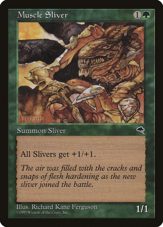 Muscle Sliver [Tempest] Magic: The Gathering