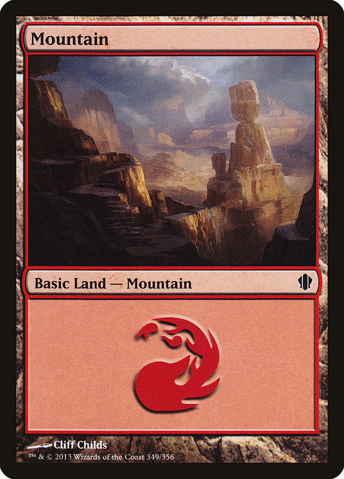 Mountain (349) [Commander 2013] Magic: The Gathering