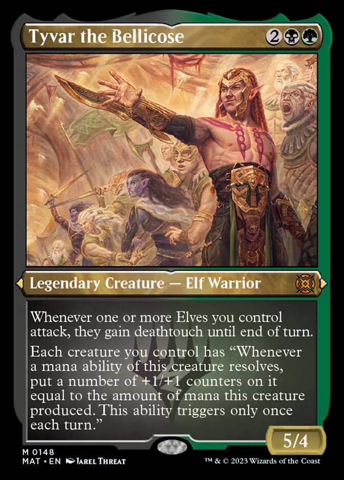 Tyvar the Bellicose (Foil Etched) [March of the Machine: The Aftermath] Magic: The Gathering