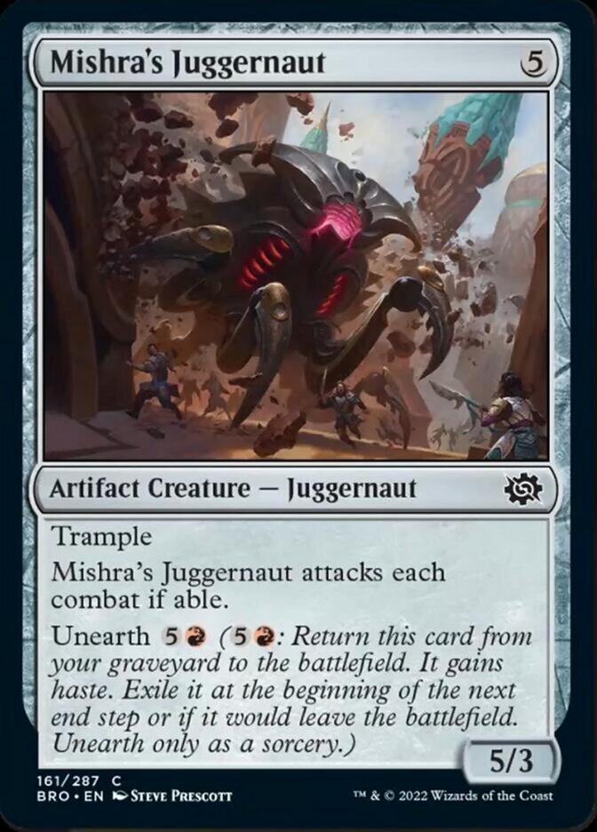 Mishra's Juggernaut [The Brothers' War] Magic: The Gathering