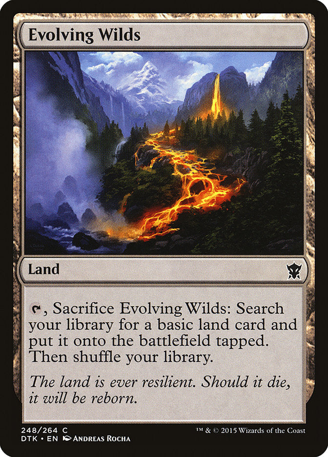 Evolving Wilds [Dragons of Tarkir] Magic: The Gathering