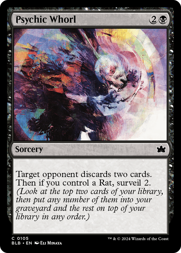 Psychic Whorl [Bloomburrow] Magic: The Gathering