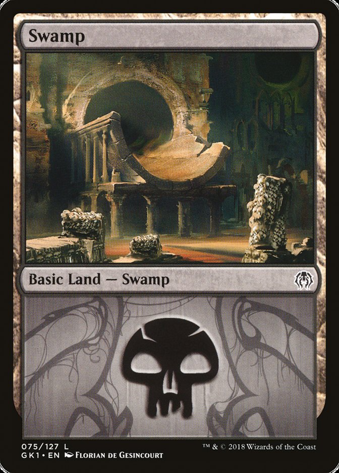 Swamp (75) [Guilds of Ravnica Guild Kit] Magic: The Gathering