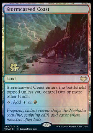Stormcarved Coast [Innistrad: Crimson Vow Prerelease Promos] Magic: The Gathering