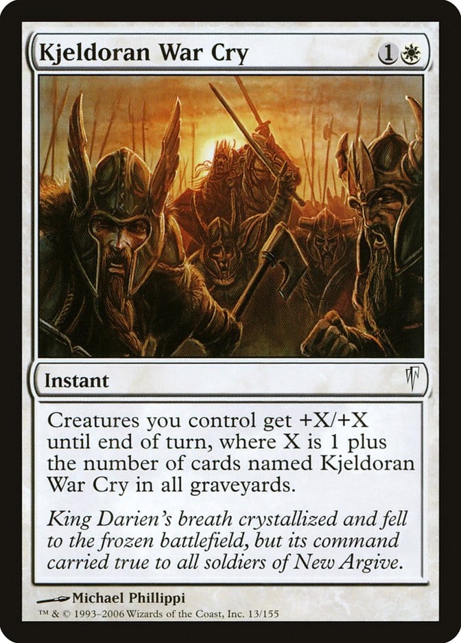 Kjeldoran War Cry [Coldsnap] Magic: The Gathering