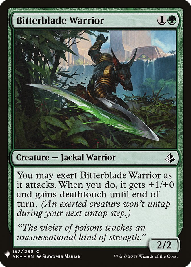 Bitterblade Warrior [Mystery Booster] Magic: The Gathering