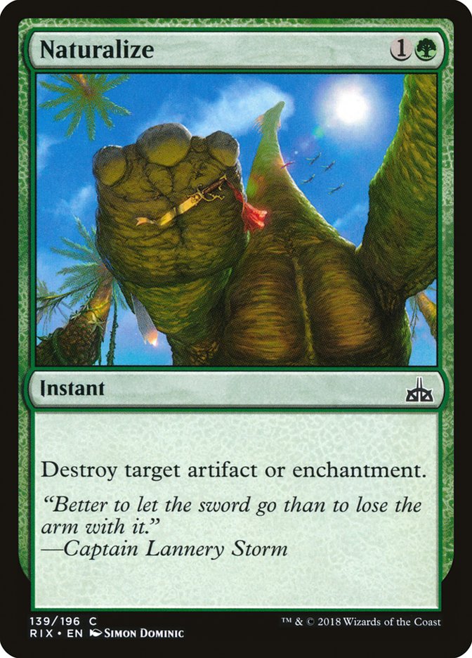 Naturalize [Rivals of Ixalan] Magic: The Gathering