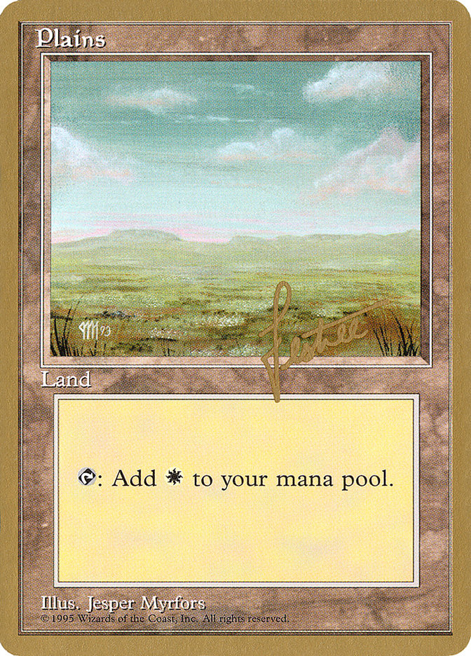 Plains (bl364) (Bertrand Lestree) [Pro Tour Collector Set] Magic: The Gathering