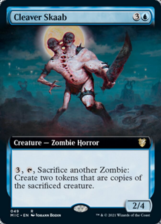 Cleaver Skaab (Extended Art) [Innistrad: Midnight Hunt Commander] Magic: The Gathering