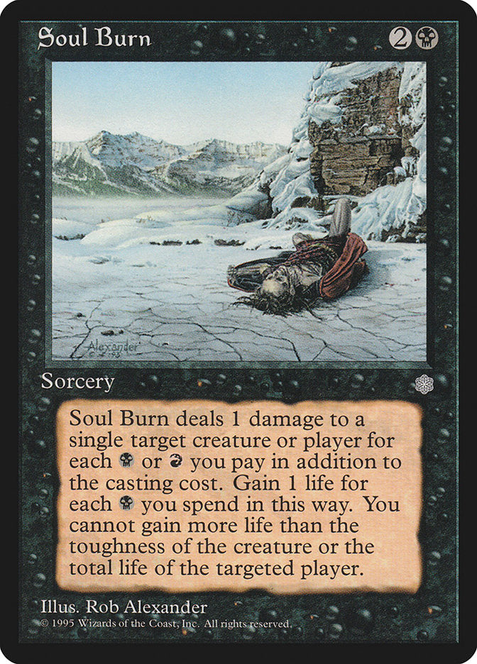 Soul Burn [Ice Age] Magic: The Gathering