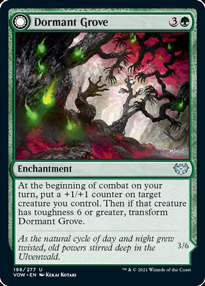 Dormant Grove // Gnarled Grovestrider [Innistrad: Crimson Vow] Magic: The Gathering