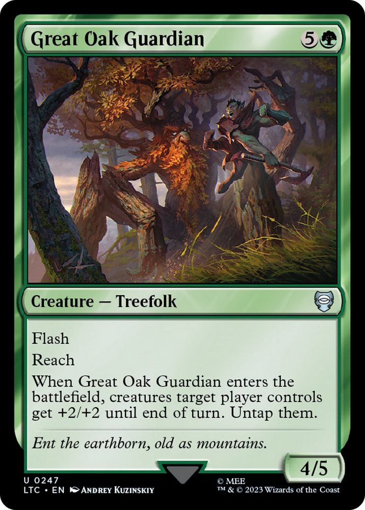 Great Oak Guardian [The Lord of the Rings: Tales of Middle-Earth Commander] Magic: The Gathering