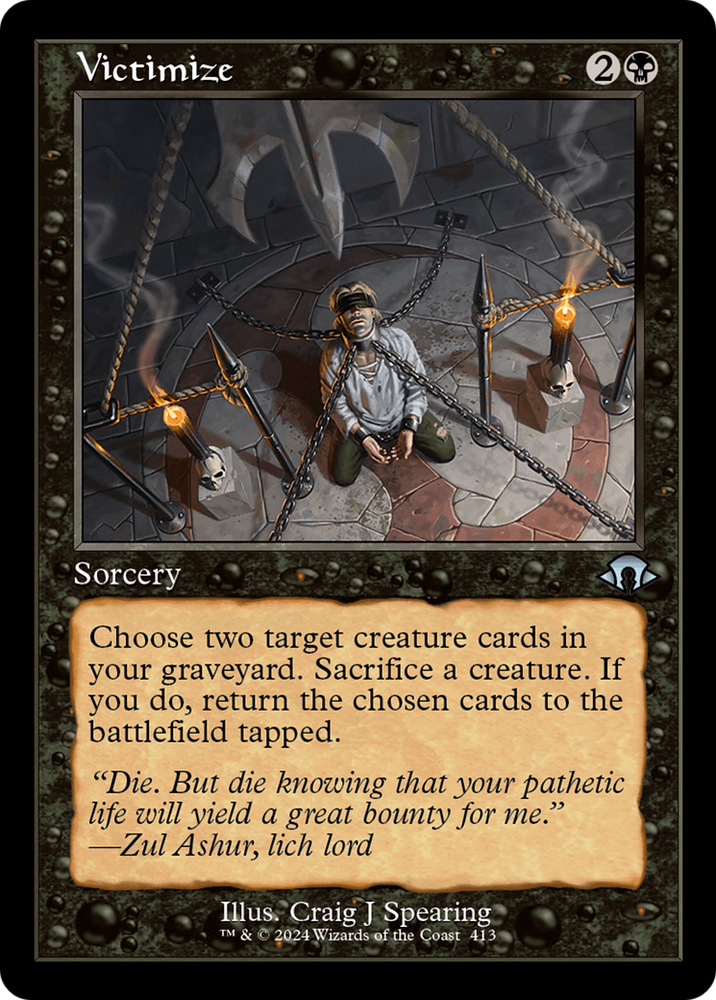 Victimize (Retro) [Modern Horizons 3] Magic: The Gathering
