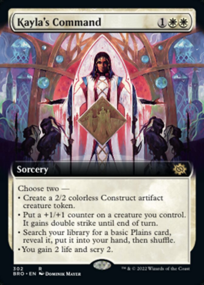 Kayla's Command (Extended Art) [The Brothers' War] Magic: The Gathering