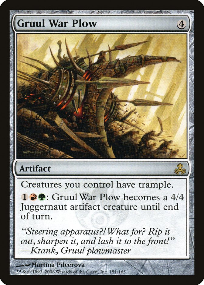 Gruul War Plow [Guildpact] Magic: The Gathering