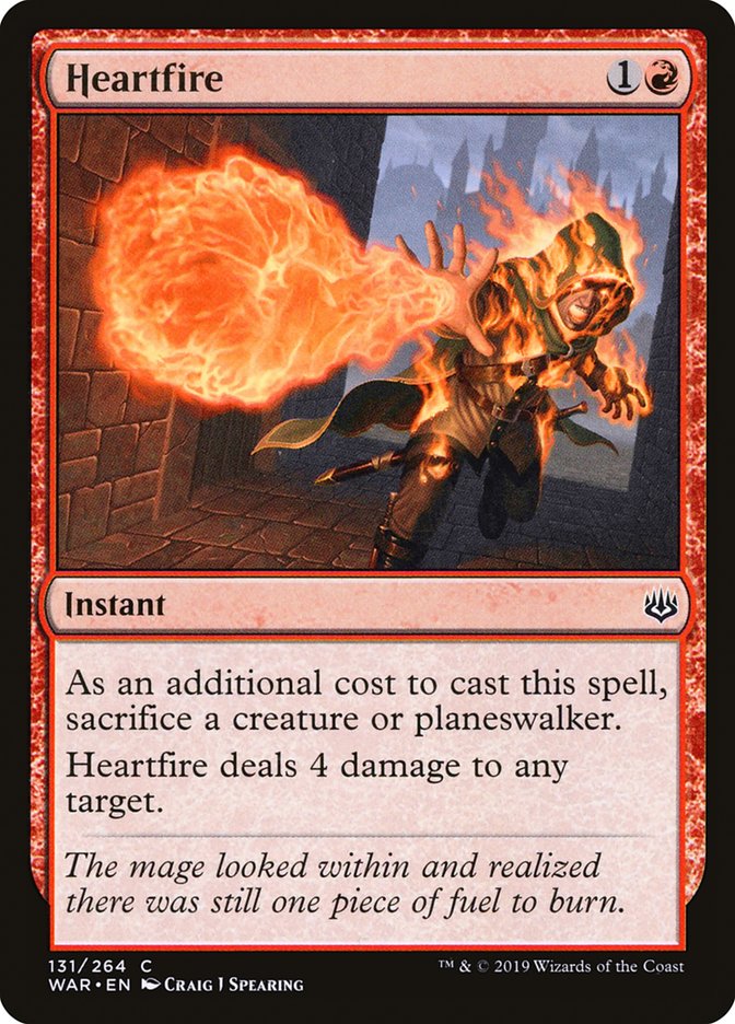 Heartfire [War of the Spark] Magic: The Gathering