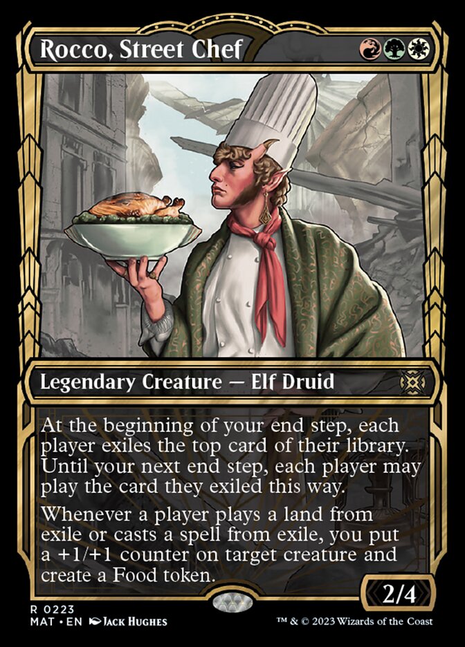 Rocco, Street Chef (Showcase Halo Foil) [March of the Machine: The Aftermath] Magic: The Gathering