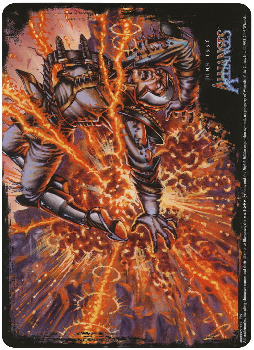 Guerrilla Tactics (Oversized) [Eighth Edition Box Topper] Magic: The Gathering