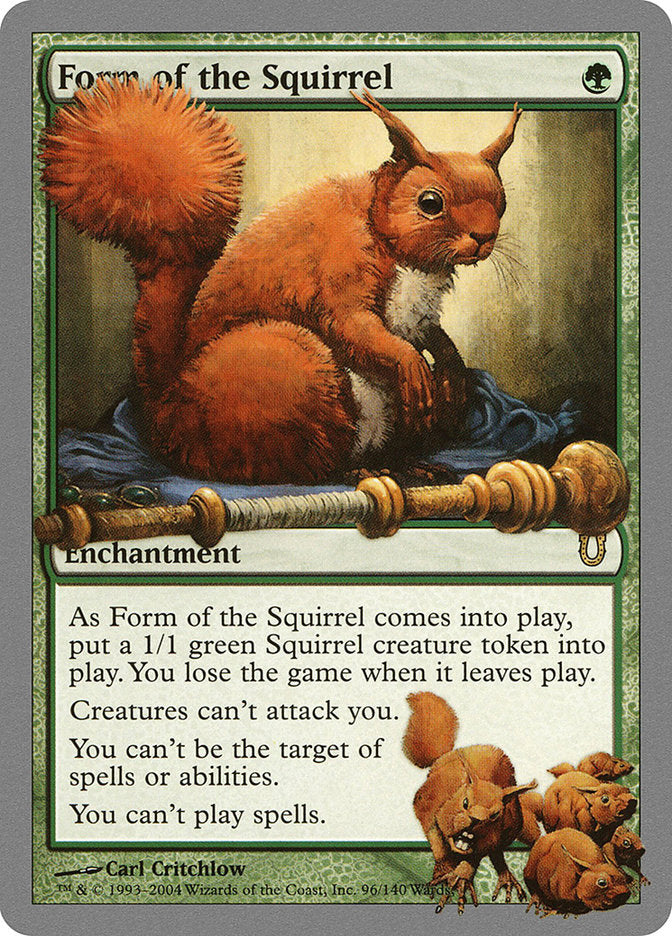 Form of the Squirrel [Unhinged] Magic: The Gathering