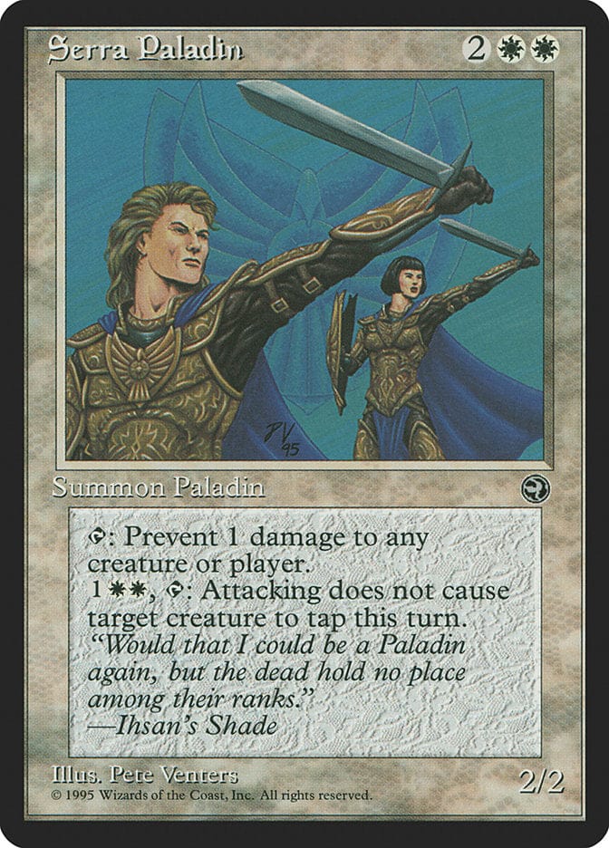 Serra Paladin [Homelands] Magic: The Gathering