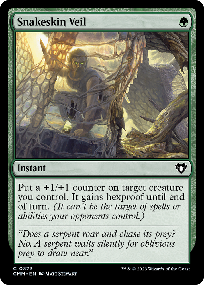Snakeskin Veil [Commander Masters] Magic: The Gathering