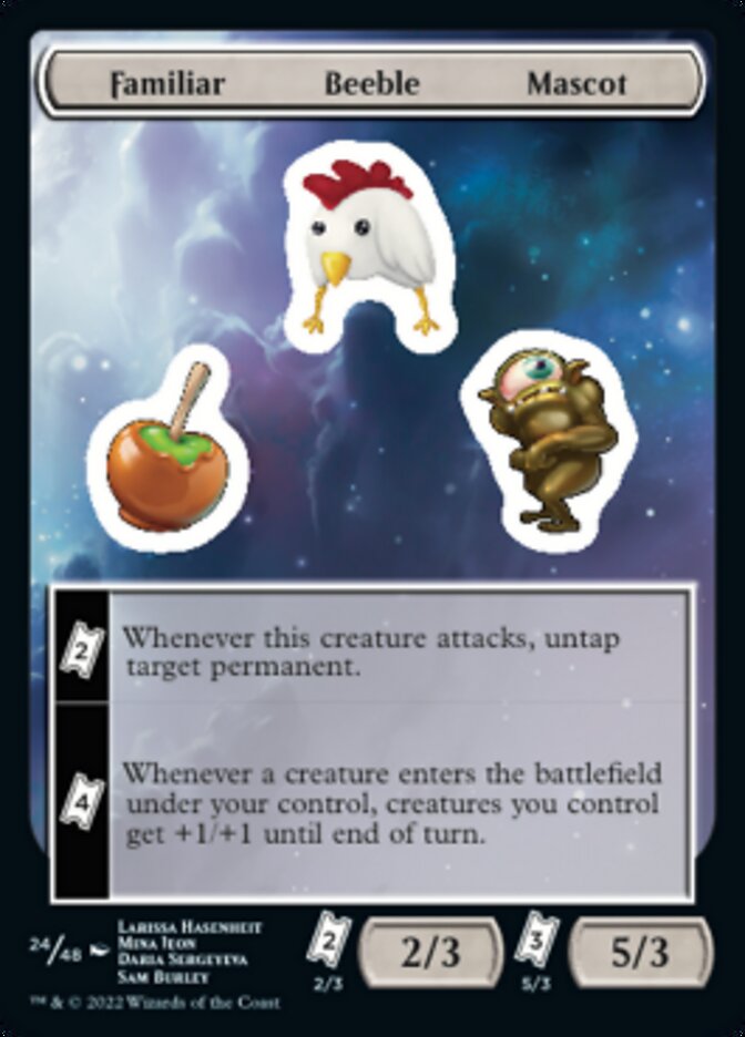 Familiar Beeble Mascot [Unfinity Stickers] Magic: The Gathering