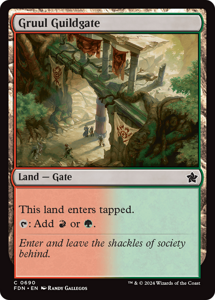 Gruul Guildgate [Foundations] Magic: The Gathering