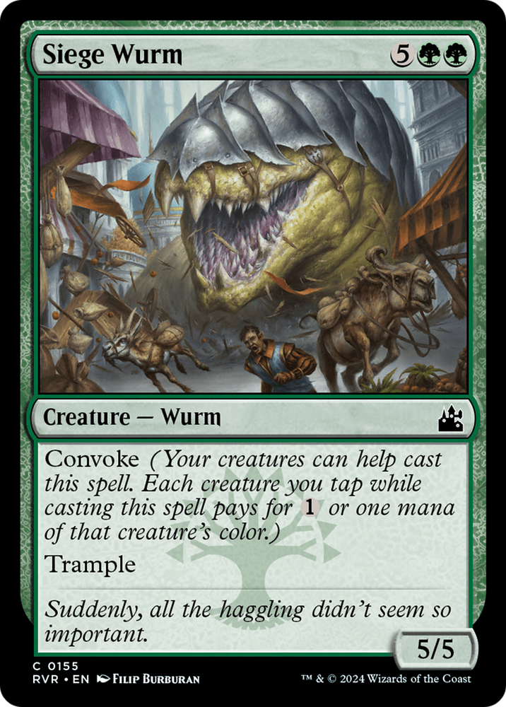 Siege Wurm [Ravnica Remastered] Magic: The Gathering