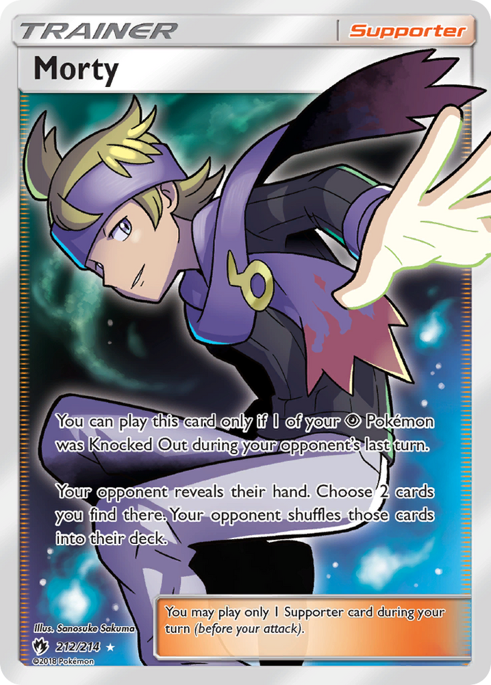 Morty (212/214) [Sun & Moon: Lost Thunder] Pokémon