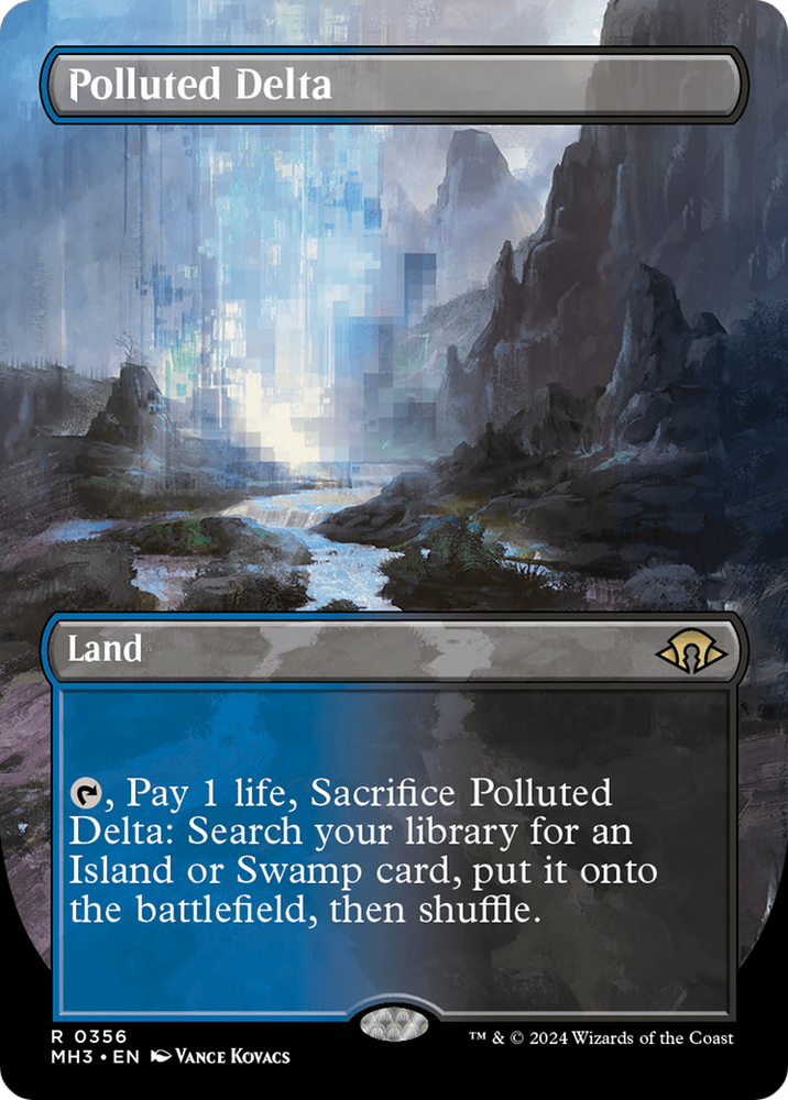 Polluted Delta (Borderless) [Modern Horizons 3] Magic: The Gathering