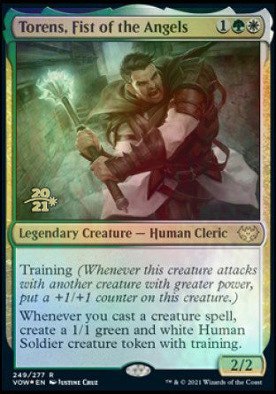 Torens, Fist of the Angels [Innistrad: Crimson Vow Prerelease Promos] Magic: The Gathering
