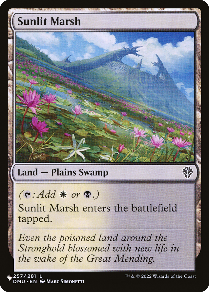 Sunlit Marsh [The List] Magic: The Gathering