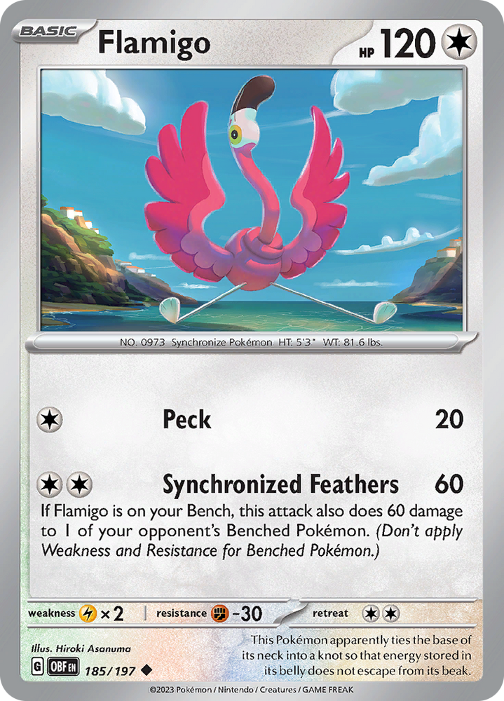 Flamigo (185/197) [Scarlet & Violet: Obsidian Flames] Pokémon
