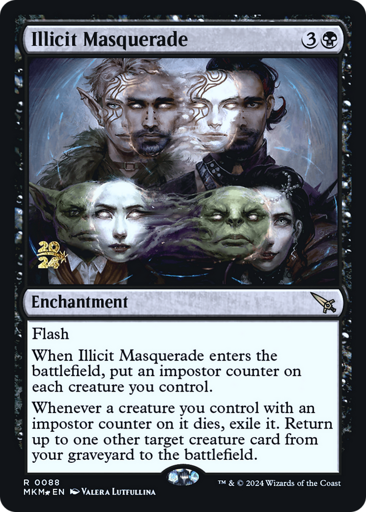 Illicit Masquerade [Murders at Karlov Manor Prerelease Promos] Magic: The Gathering