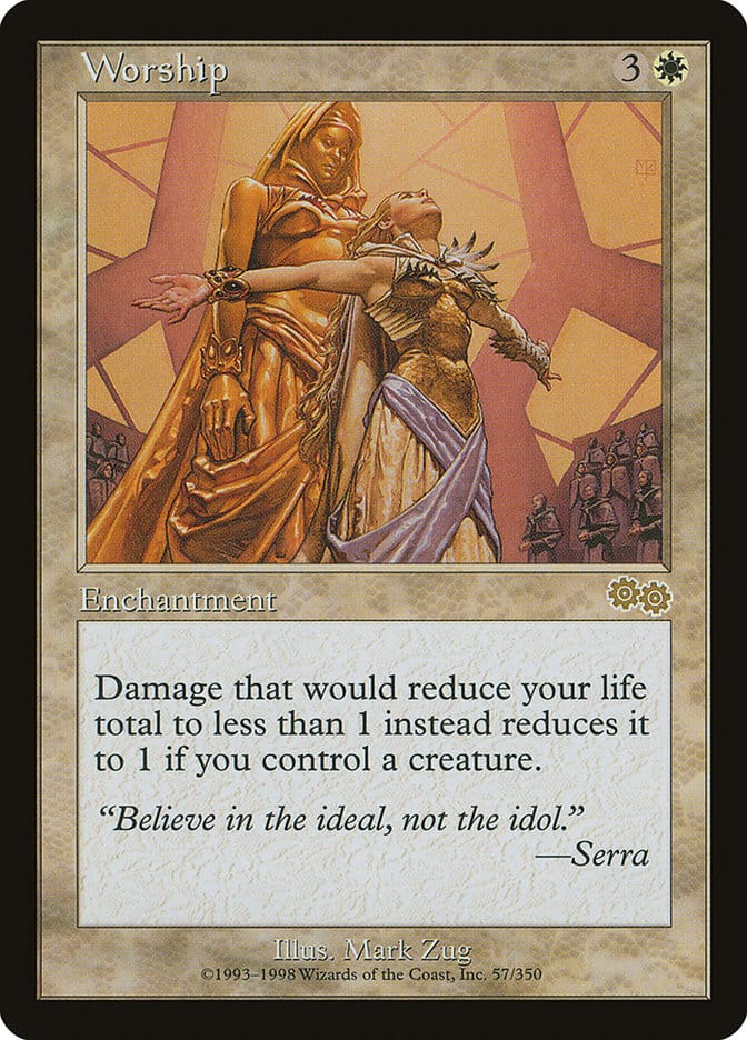 Worship [Urza's Saga] Magic: The Gathering