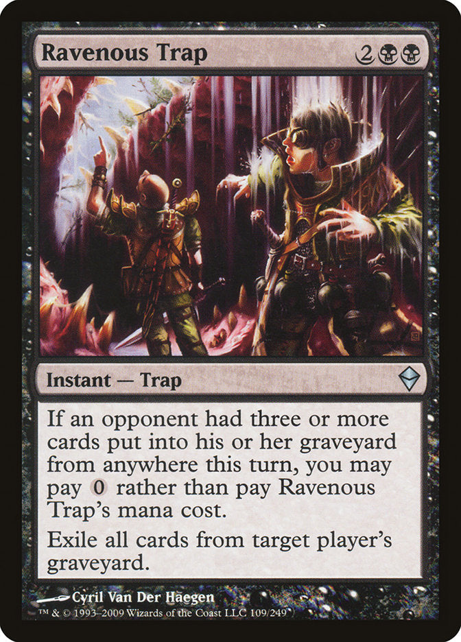 Ravenous Trap [Zendikar] Magic: The Gathering