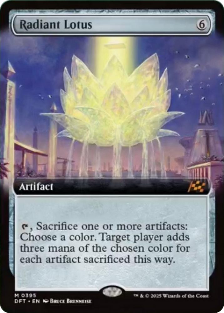 Radiant Lotus (Extended Art) [Aetherdrift] Magic: The Gathering