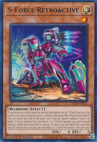 S-Force Retroactive [MP23-EN013] Rare - Yugioh Cards For Your TCG Needs!