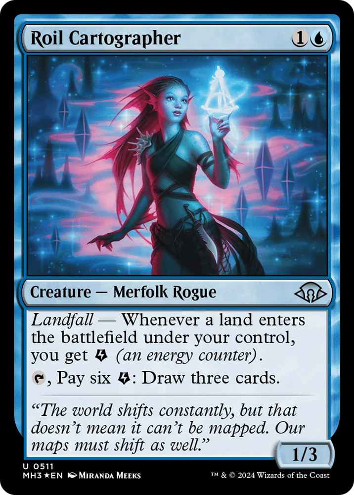 Roil Cartographer (Ripple Foil) [Modern Horizons 3] Magic: The Gathering