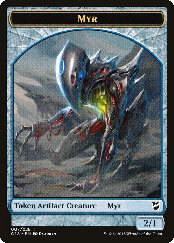 Myr Token (007/026) [Commander 2018 Tokens] Magic: The Gathering